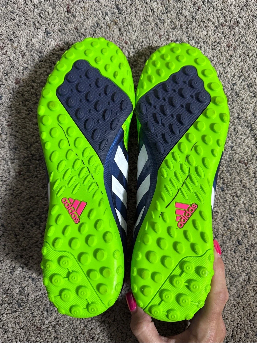 Adidas Predator Instinct Neon Green & Navy Soccer Cleats Shoes Release 2014 11.5